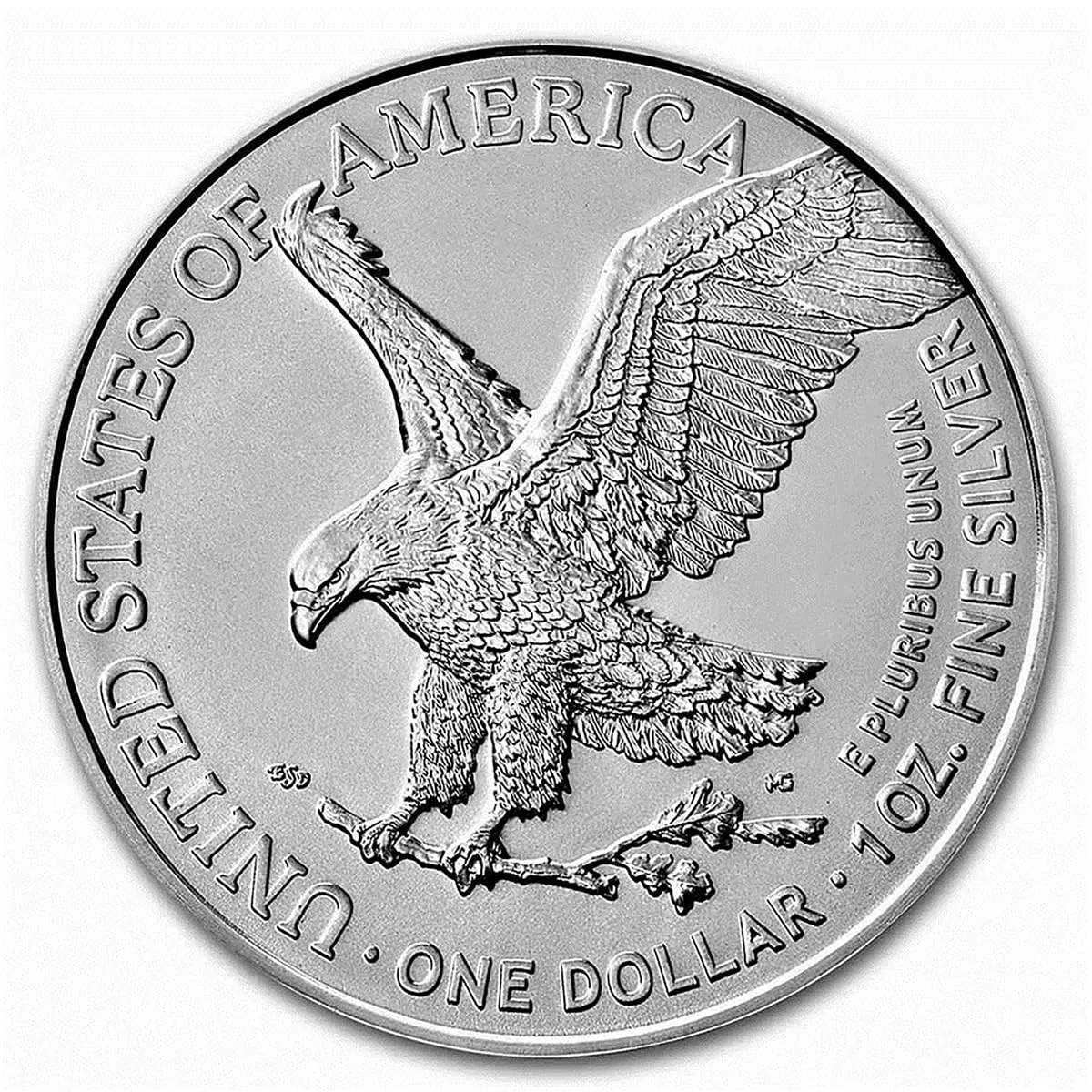 2025 - American Silver Eagle .999 Fine Silver with our Smyrnacoin Certificate of Authenticity Dollar Uncirculated US Mint