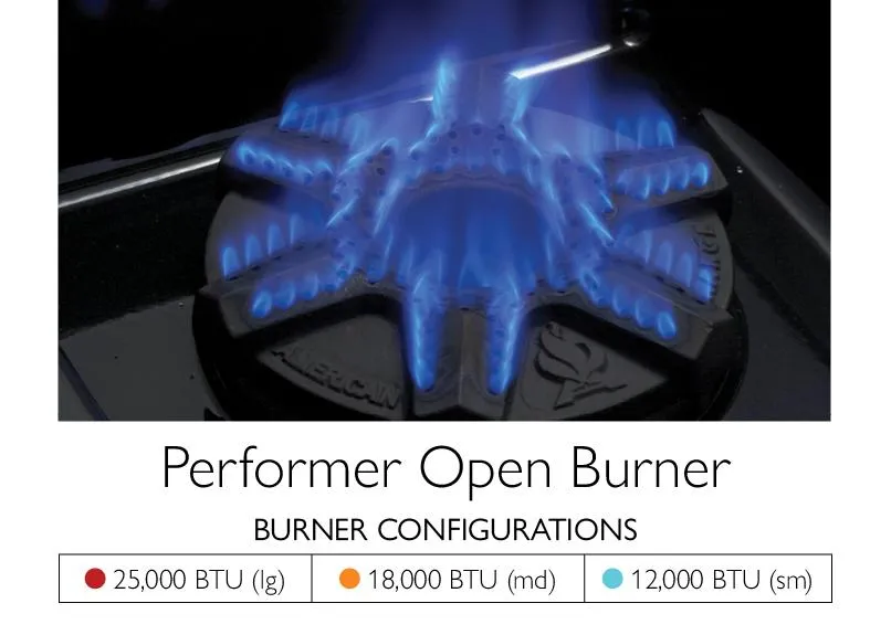 American Range GASOPENBURNERLEGEND48 Legend 48 Inch Performer Rangetop