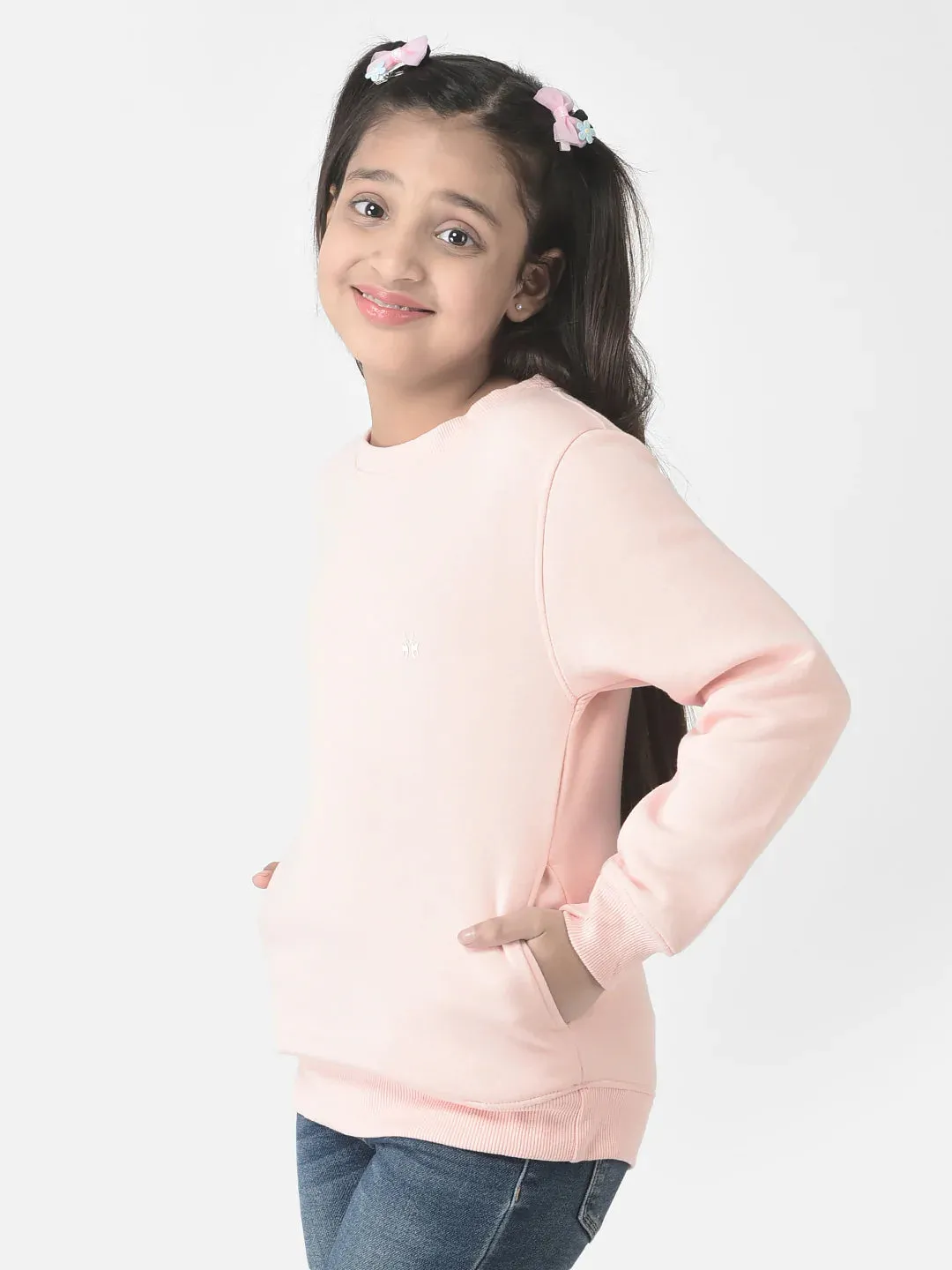 Baby Peach Brand-Logo Sweatshirt