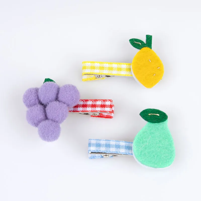 Fruit Hair Clips - Set of 6 by Meri Meri