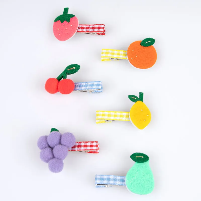 Fruit Hair Clips - Set of 6 by Meri Meri