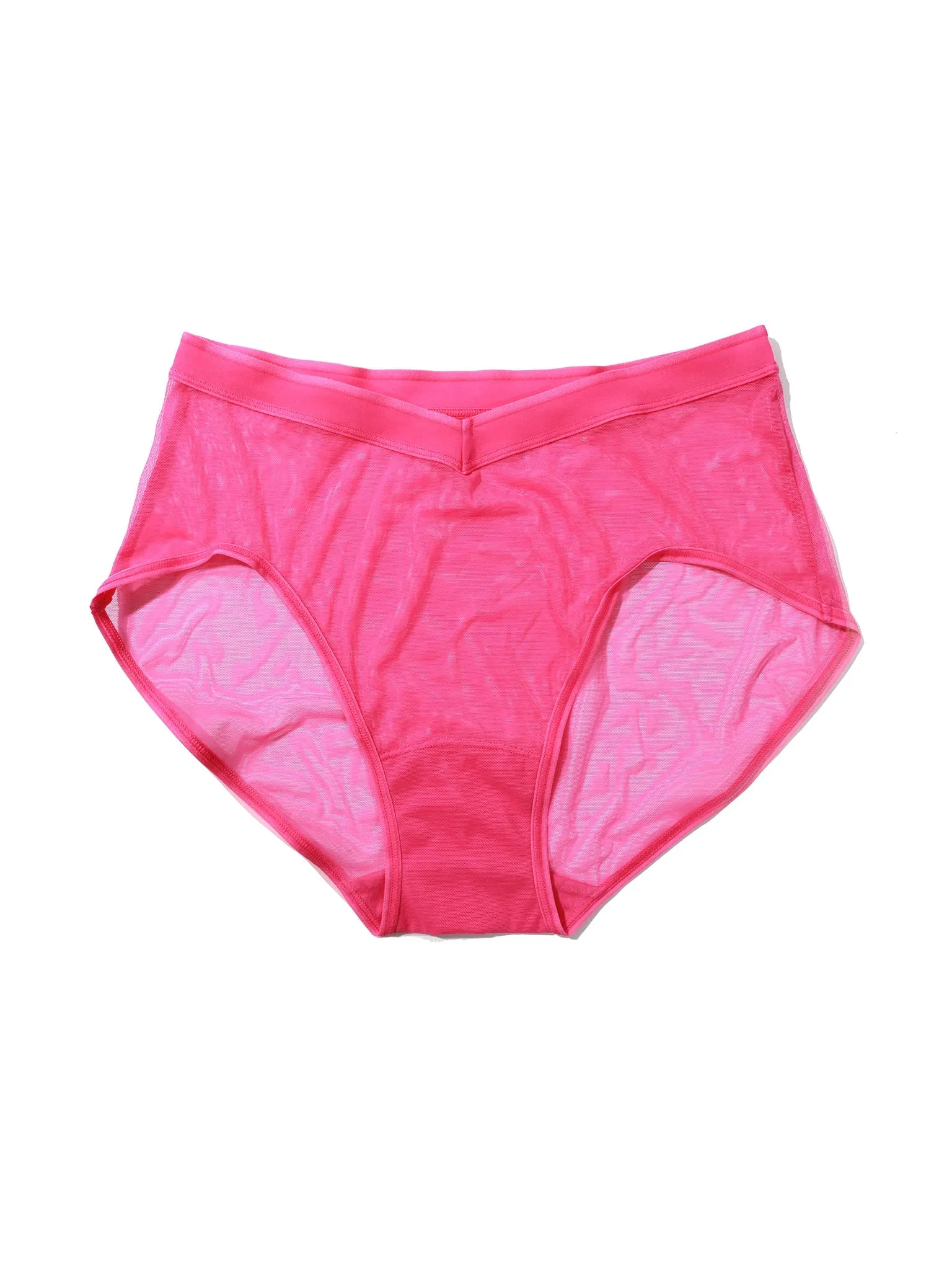 Mesh High Cut French Brief Berry Burst Pink Sale