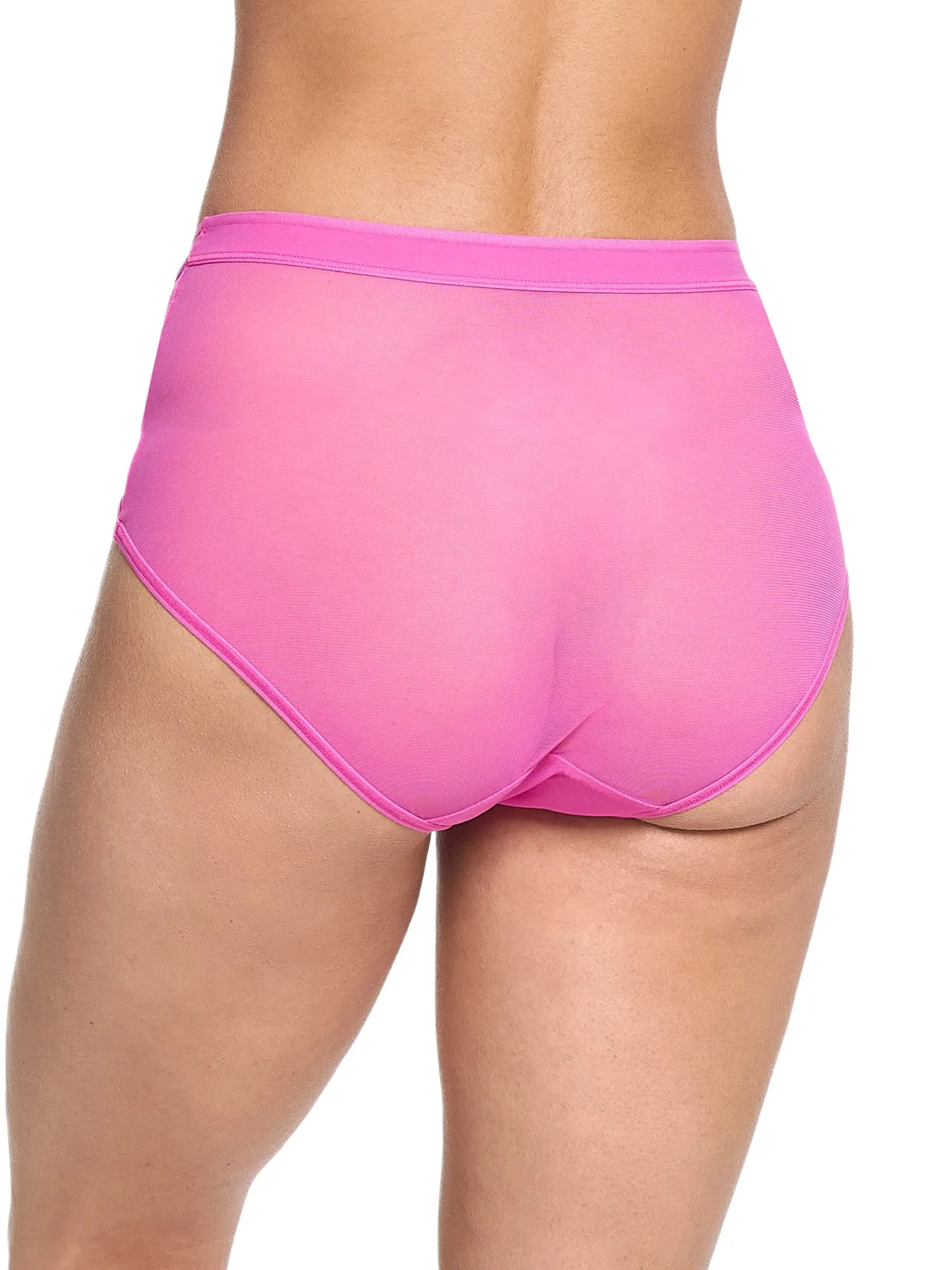Mesh High Cut French Brief Berry Burst Pink Sale