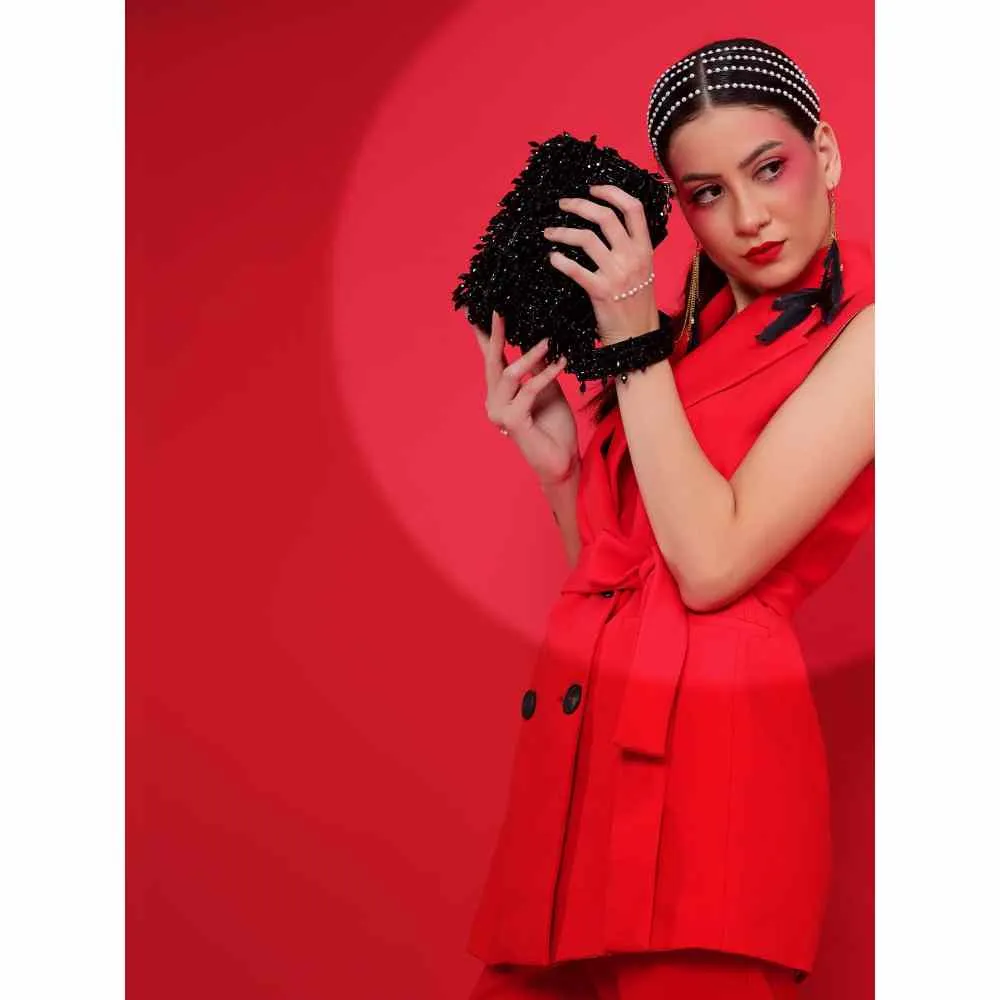 Modarta By Kamakshi Black Handbags Online Handcrafted with Crystals