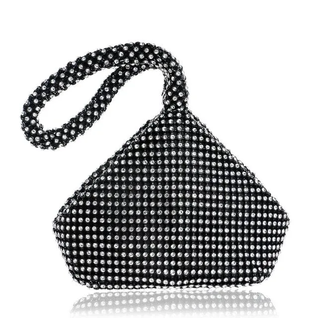 New Design Rhinestones Bucket Ladies Clutch Purse Evening Handbags