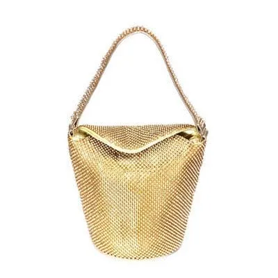New Design Rhinestones Bucket Ladies Clutch Purse Evening Handbags