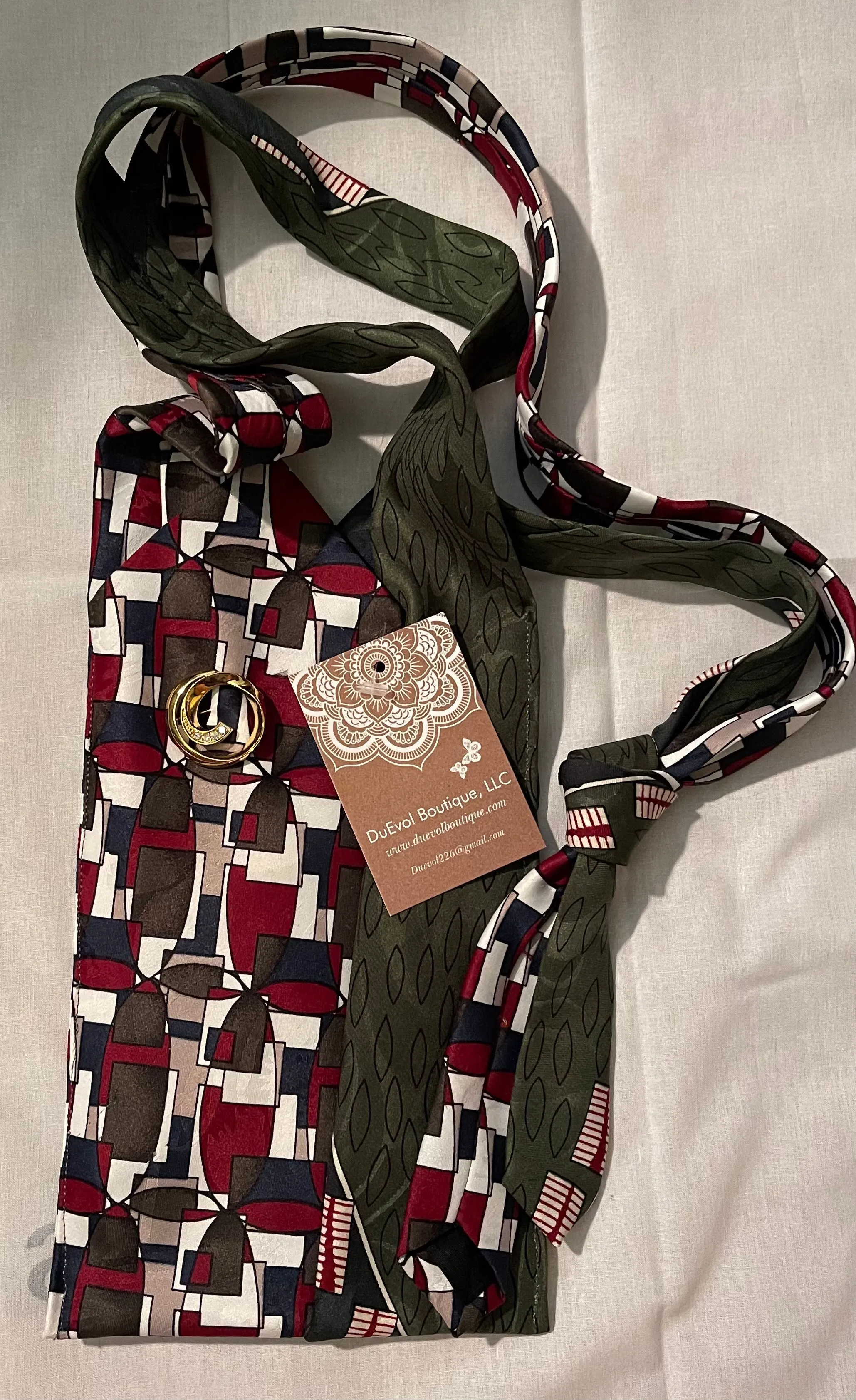Unique Repurposed  Cross Body Handbag