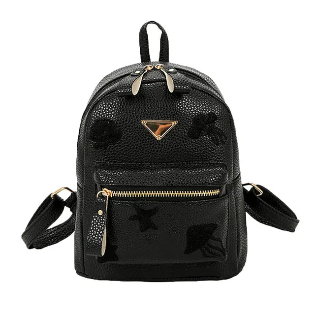Women Girl School Bag Fashion Leather Travel Small Backpack Satchel Shoulder Rucksack Backpack For Teenage Girls Camera Bag