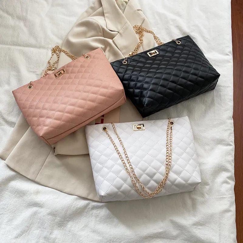 Women's Lingge Shoulder Bag Small Chains Handbags