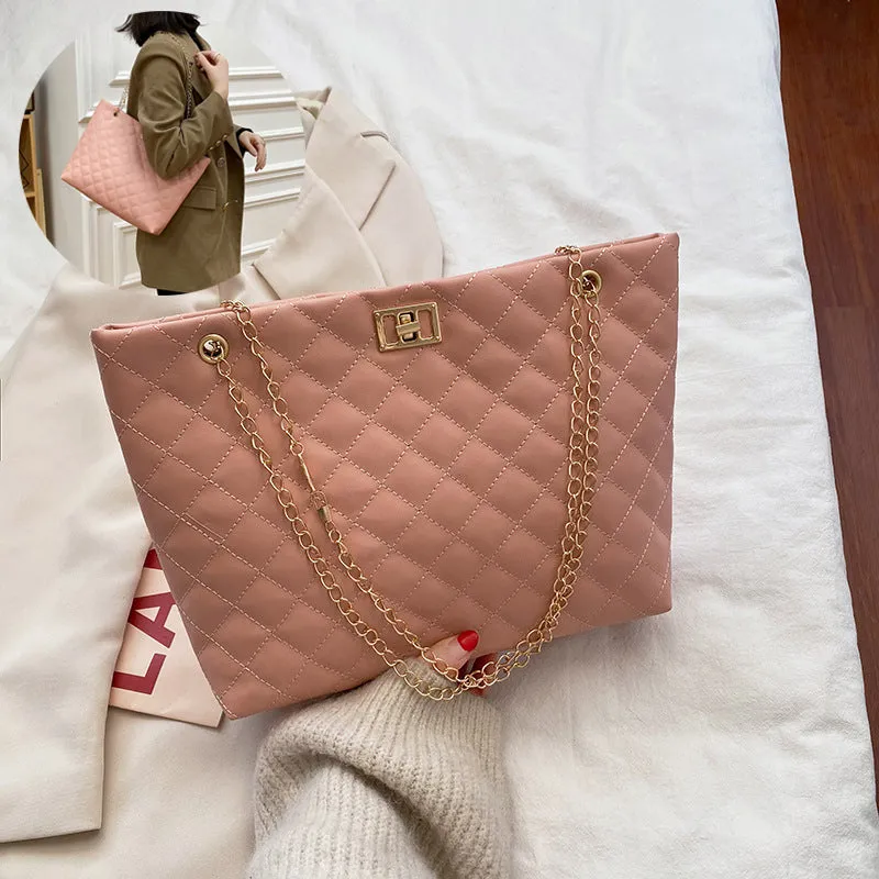 Women's Lingge Shoulder Bag Small Chains Handbags